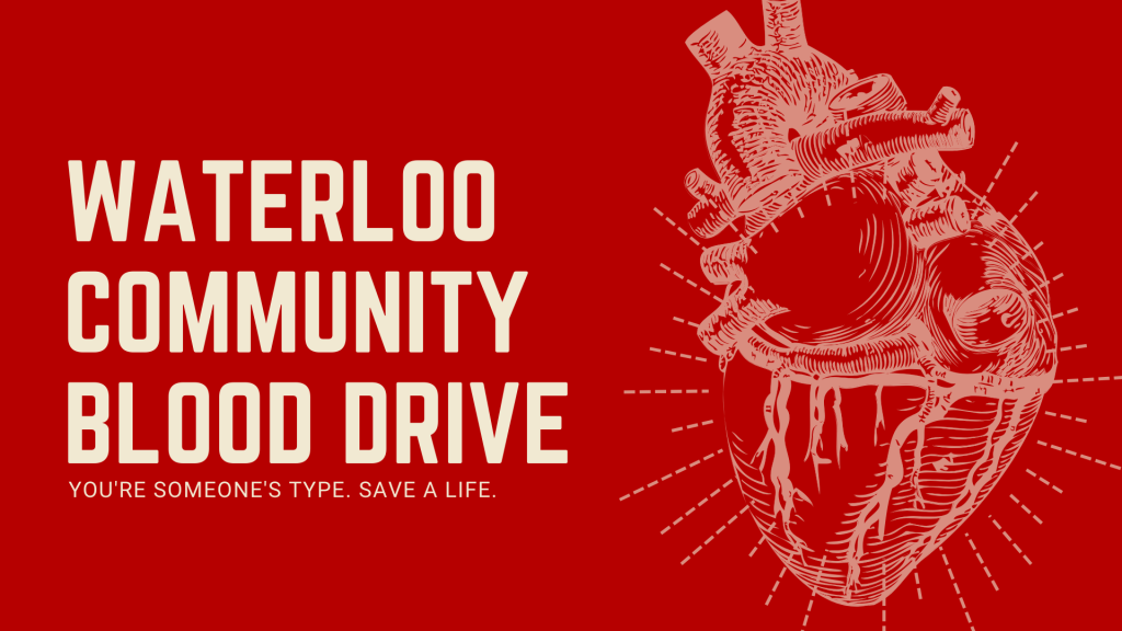 Waterloo Community Blood Drive Agnes Robinson Waterloo Public Library